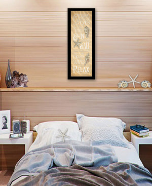 Homeroots Close Your Eyes 1 Black Framed Print Wall Art  Wood Print 408095