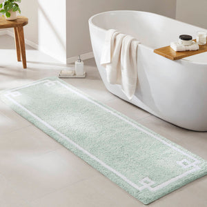 JLA Home Madison Park - Cotton Tufted Bath Rug 20x30 – Spa-Inspired Plush Absorbent Cotton with Skid-Resistant Backing, OEKO-TEX Certified Seafoam MP72-3611