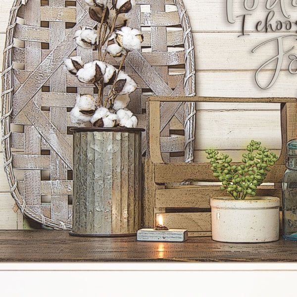 HomeRoots Set of Two Choose Joy Framed Prints - Modern Farmhouse Wall Art for Brightening Your Space 408173