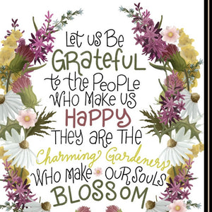 Homeroots Set Of Two Flowers Make Us Laugh Black Framed Print Wall Art  Wood Print 408179