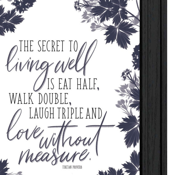 Homeroots Set Of Two The Secret Beauty Black Framed Print Wall Art Charcoal Wood Print 408184