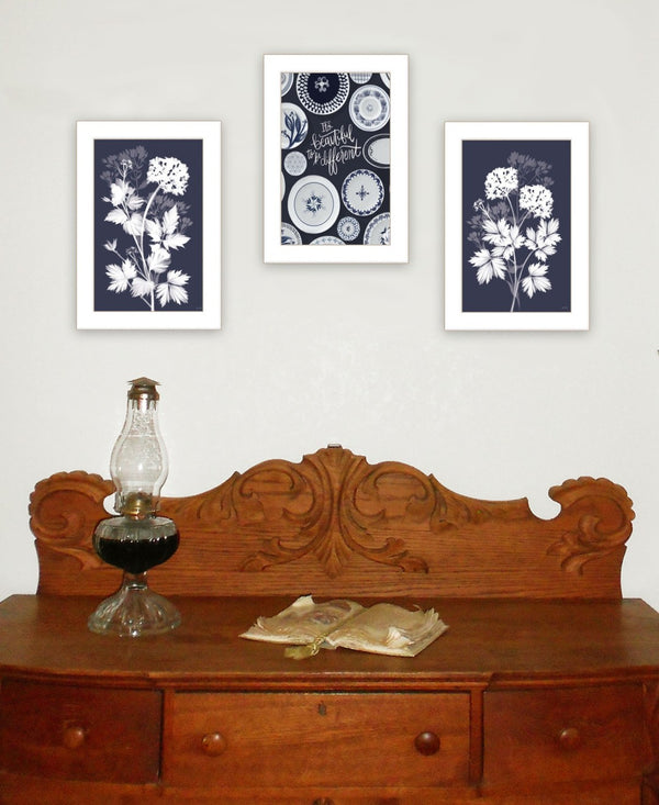 HomeRoots Set of Three Framed Prints - Embrace Individuality with Modern Farmhouse Wall Art Decor 408185
