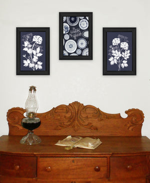 Homeroots Set Of Three Its Beautiful To Be Different Black Framed Print Wall Art Charcoal Wood Print 408186