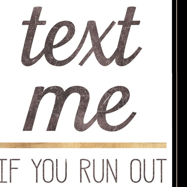 Homeroots Set Of Three Toilet Humor Black Framed Print Wall Art Black And Gold Wood Print 408221