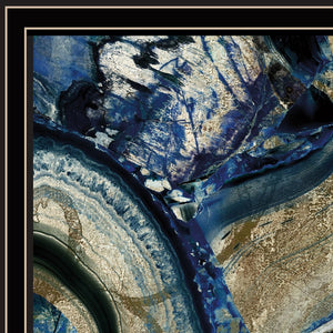 Homeroots Set Of Two Geode Reef Pleasure 2 Black Framed Print Wall Art  Wood Print 408232