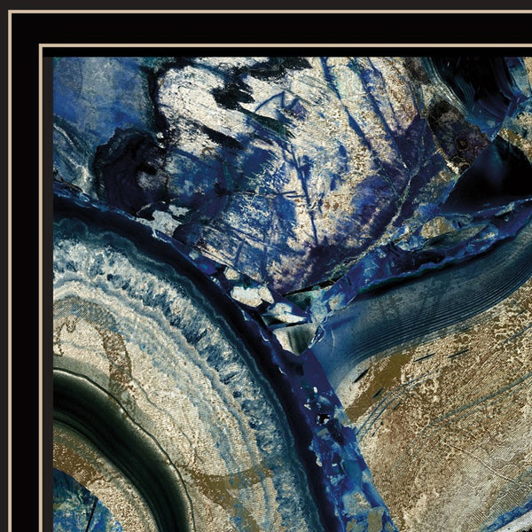 Homeroots Set Of Two Geode Reef Pleasure 2 Black Framed Print Wall Art  Wood Print 408232