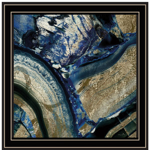 Homeroots Set Of Two Geode Reef Pleasure 2 Black Framed Print Wall Art  Wood Print 408232