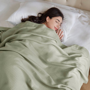 English Elm 1 Premium Twin Blanket Crafted from 100% Certified Egyptian Cotton for Luxurious Softness and Durability Sage Green 15.75 L x 12.6 W x 4.33 H B035P381293