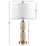 510 Design Zirconia Glam/Luxury Faceted Brown Glass Table Lamp FB153-1184 Brown