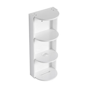 English Elm 23" Freestanding Ceramic Vessel Sink Vanity with Soft Close Cabinet and Wall Rack W999S00490