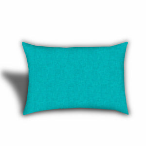 Homeroots Set Of Three 18" X 18" Turquoise And Green Blown Seam Floral Throw Indoor Outdoor Pillow  Uv Protected Polyester 409574