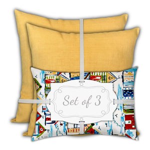 Homeroots 18" X 18" Red And Gold Blown Seam Solid Color Throw Indoor Outdoor Pillow  Uv Protected Polyester 409590