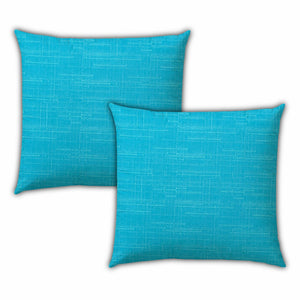 Homeroots 18" X 18" Gray And White Blown Seam Solid Color Throw Indoor Outdoor Pillow  Uv Protected Polyester 409596