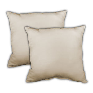 Homeroots Set Of Three 18" X 18" Tan And Seafoam Blown Seam Geometric Throw Indoor Outdoor Pillow  Uv Protected Polyester 409667
