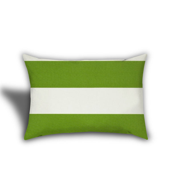 Homeroots Set Of Three 18" X 18" Orange And White Zippered Striped Throw Indoor Outdoor Pillow  Uv Protected Polyester 409689