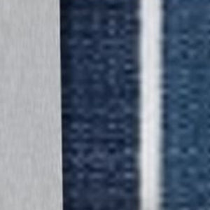 Homeroots Set Of Three 18" X 18" Navy Blue And White Zippered Striped Throw Indoor Outdoor Pillow  Uv Protected Polyester 409702