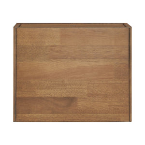 Camryn Mid-century Rubberwood Nightstand with Two Drawers for Bedroom