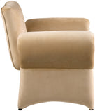 Fleurette Camel Velvet Accent Chair 409Camel Meridian Furniture