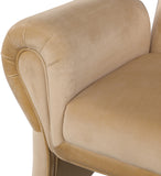 Fleurette Camel Velvet Accent Chair 409Camel Meridian Furniture