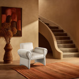 Fleurette Cream Velvet Accent Chair 409Cream Meridian Furniture