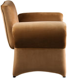 Fleurette Saddle Velvet Accent Chair 409Saddle Meridian Furniture