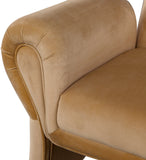 Fleurette Saddle Velvet Accent Chair 409Saddle Meridian Furniture