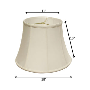 English Elm Slant Bell Shantung Fabric Lampshade Washer Fitter Warm Ambient Glow for Living Rooms B075101474