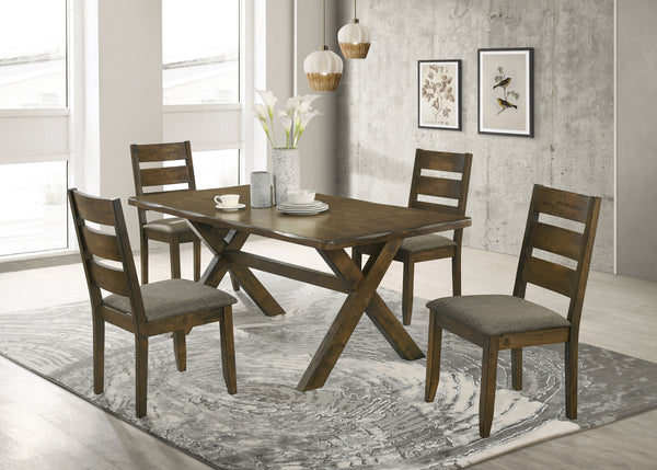 English Elm 2pc Modern Upholstered Dining Side Chairs with Curved Back, Foam Cushion Comfort, Wood Legs Finish Brown 40.95 L x 20.67 W x 11.42 H B011P363272