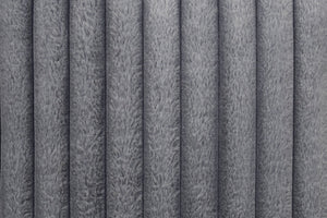 English Elm Modern Fur-Like Jumbo Corduroy Chaise Lounge with Cup Holders USB Port Plush Pillows Wooden Legs Gray 68 L x 59 W x 21 H B011P396716