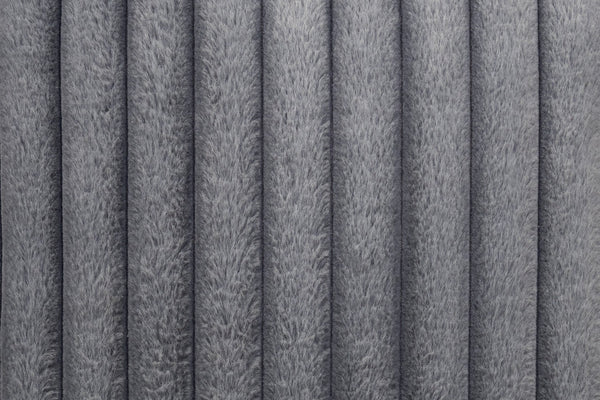 English Elm Modern Fur-Like Jumbo Corduroy Chaise Lounge with Cup Holders USB Port Plush Pillows Wooden Legs Gray 68 L x 59 W x 21 H B011P396716