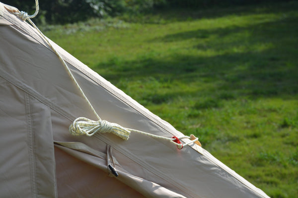 English Elm Inflatable Glamping Tent 4 Season Waterproof Air Beam Frame Shelter for 4 to 6 Persons Beige W640P244842