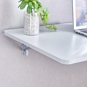 English Elm Laundry Room Folding Table - Space-Saving Wall-Mounted Workstation For Home, Office, And Garage W3226P325707