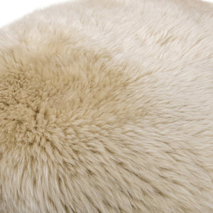 English Elm Jennifer Taylor Home - Arden Sheepskin Dining Chair 19.5" Natural Blonde Fur, Handcrafted Wood, Insulating Comfort B2719P321039