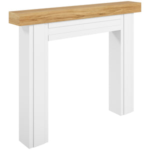 English Elm Fireplace Mantel Surround Mdf Wood Grain Top Shelf Freestanding Electric Frame T3971P401106