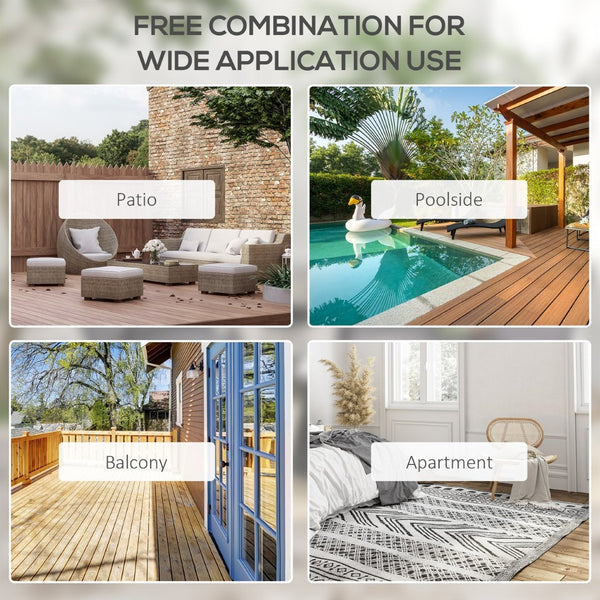 English Elm Outsunny Set Of 4 Portable Folding Chairs, Stackable Sling Patio Seating For Beach, Lawn & Camping W2225P174068-GIGA