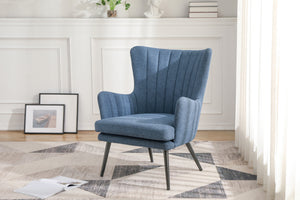 OSP Home Furnishings Jenson Chair Blue