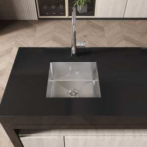 English Elm Stainless Steel Handmade Undermount Kitchen Sink Nano Gray Brushed Single Bowl T3177P286044