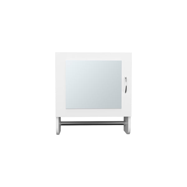 English Elm Medicine Compact Wall Cabinet with Mirror Door, Engineered Wood Storage, Durable, Space-Saving Design White 20.28 L x 18.31 W x 2.36 H B097P250833