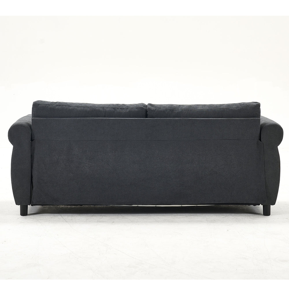 English Elm U_Style Convertible Sofa Bed Sleeper with Thick Foam & Pocket Springs, Space-Saving Dual Use Lounge Gray W2705S00012