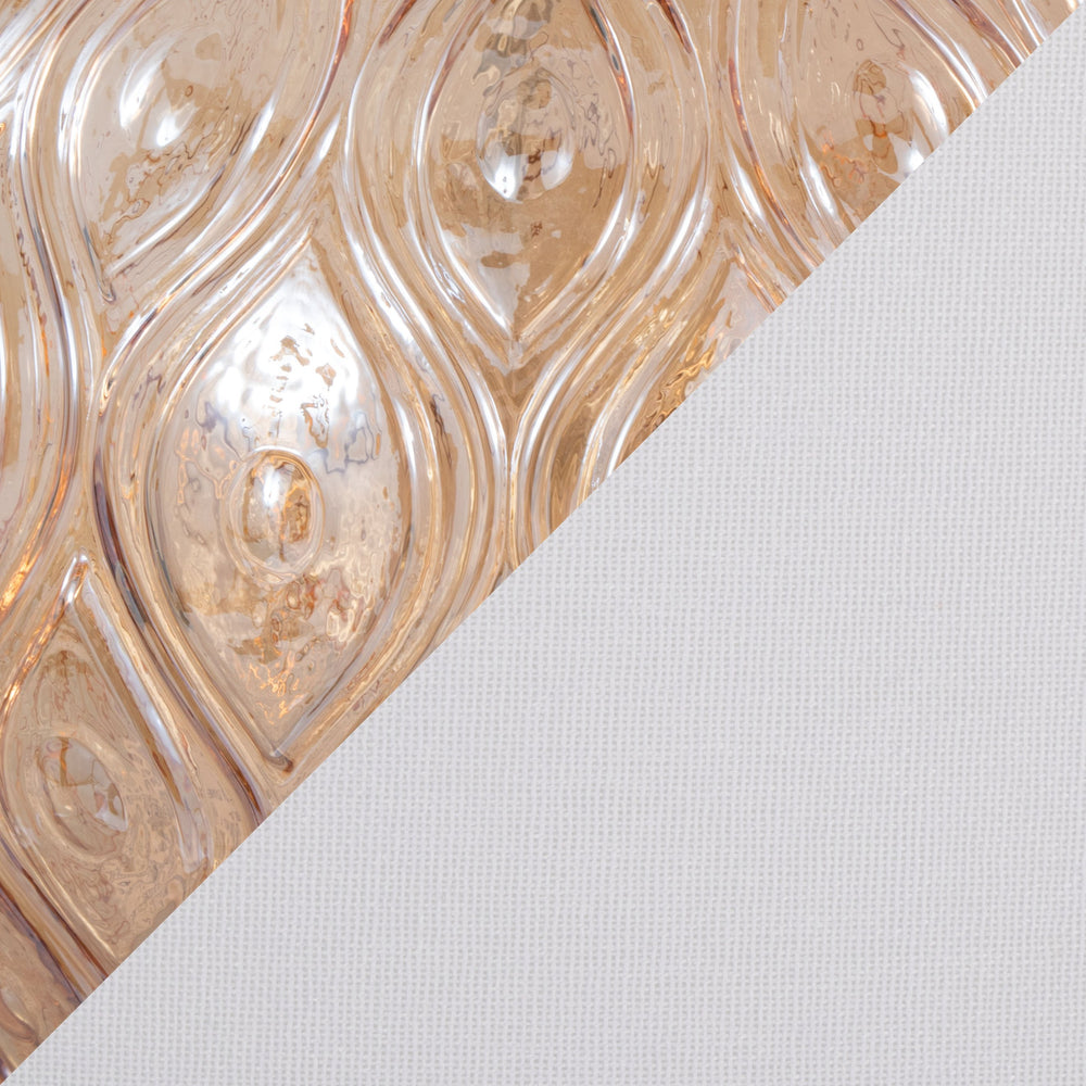 English Elm Gloria 20" Contemporary Glass Accent Lamp Set of 2 in Clear Champagne Lustre with White Linen Shade, Chrome B202P224028