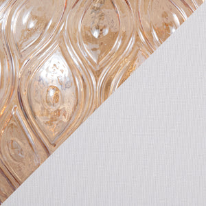 English Elm Gloria 20" Contemporary Glass Accent Lamp Set of 2 in Clear Champagne Lustre with White Linen Shade, Chrome B202P224028