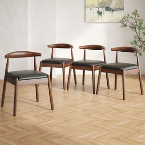 English Elm Weave Dining Chairs Set Of 2 - Mid-Century Modern Oak Frame With Handwoven Seat For Stylish Dining T3623P371954-GIGA