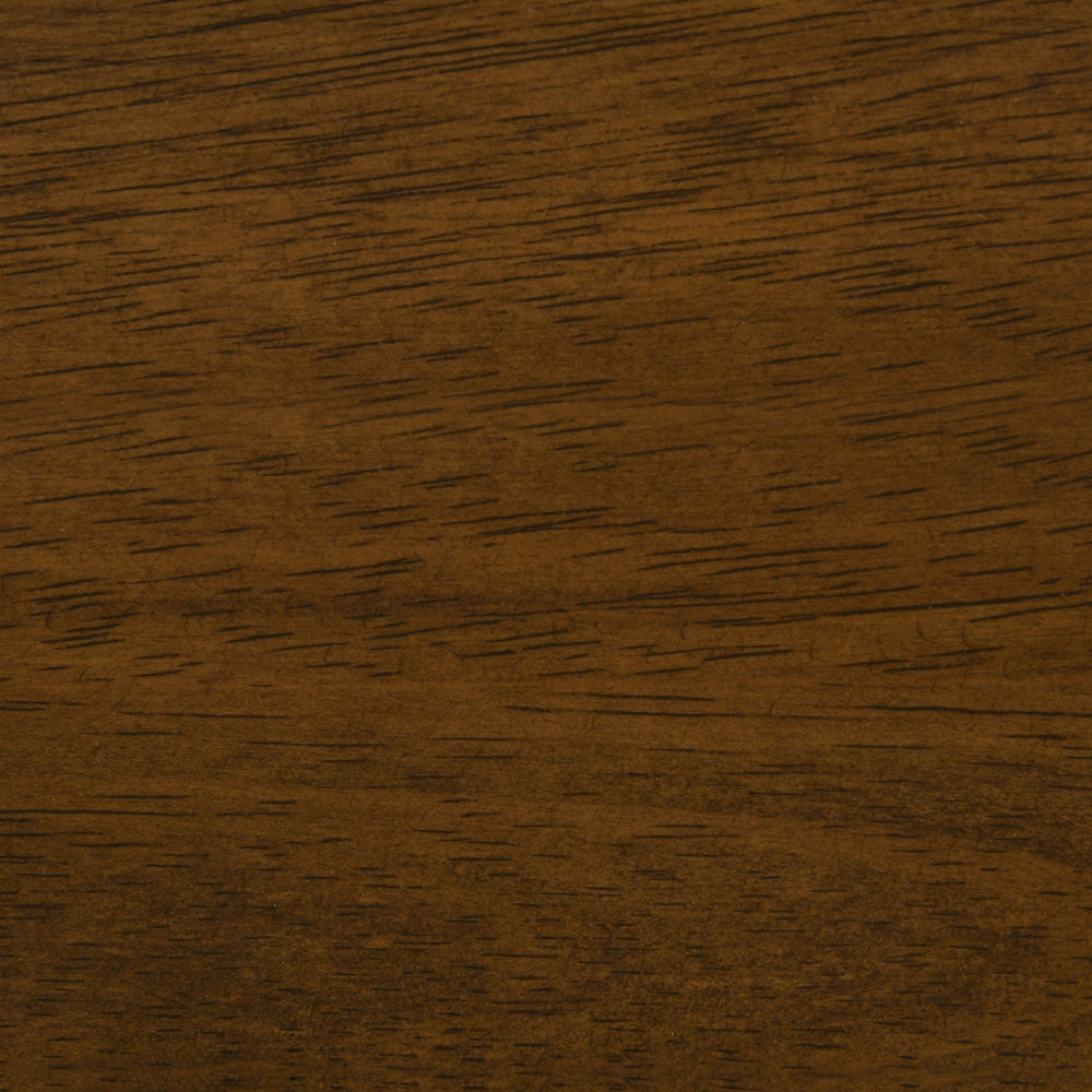 English Elm Marcella Mid-Century 7-Piece Dining Set in Dark Walnut with Angular Wood Chairs and Splayed Legs (Brown) B062S00889