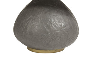 Sunpan MAEVA Contemporary Coffee Table: Sculptural Black Glass & Textured Concrete Design with Brass Accent 107185