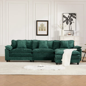 English Elm Wider Ergonomic Loveseat with Breathable Chenille Upholstery, Modular Design, Plush Double-Layer Cushioning W1143S00042 W1143S00042