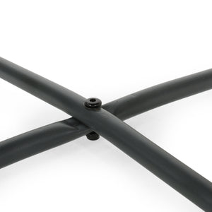 English Elm Christopher Knight Home® - ALDER Modern 18" Steel Side Table with X-Base Accent Finish – Sturdy Outdoor/Indoor End Table Grey 62848.00GRY