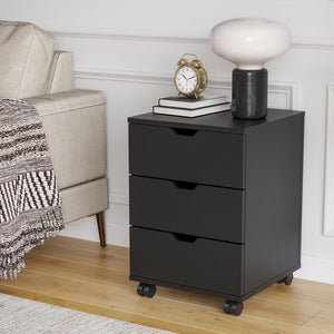English Elm 3-drawer Rolling Wood File Cabinet with Locking Casters for Home Office Under Desk T3623P434206