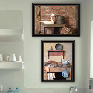 English Elm Trendy Decor 4u Home Sweet Two Panel Black Framed Typography Wall Art Set B067P254100