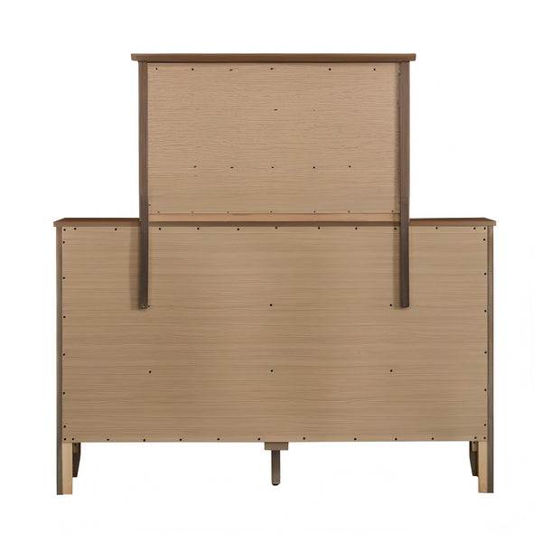 English Elm Daniel Assembled 5-Drawer Chest with English Dovetail Drawers, Metal Hardware & Solid Wood Frame Oak 62 L x 40 W x 19 H B078P400752