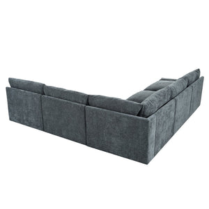 English Elm [not Sold Separately] Deep Gray Modular Sectional with Storage and Overstuffed Cushions N767P234446R